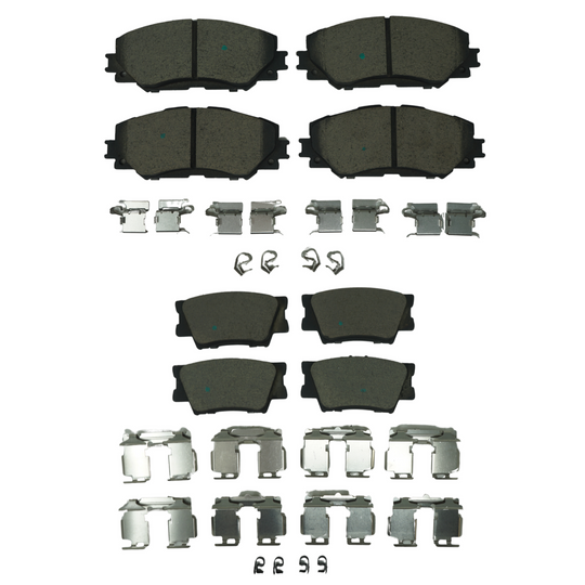 KPP11780 Bremex Front and Rear Ceramic Brake Pad Kit Bremex Canada