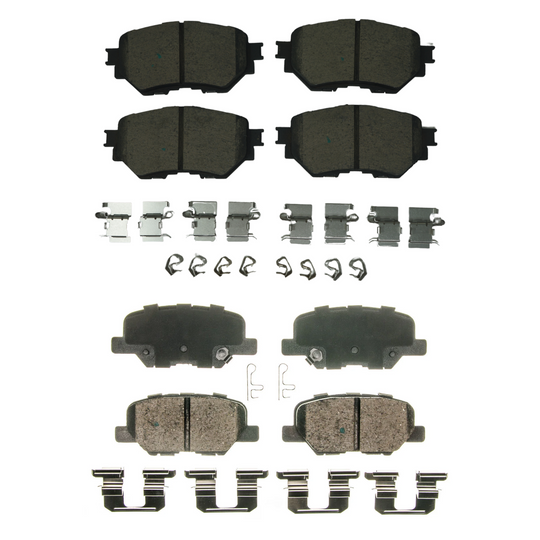 KPP11890 Bremex Front and Rear Ceramic Brake Pad Kit Bremex Canada