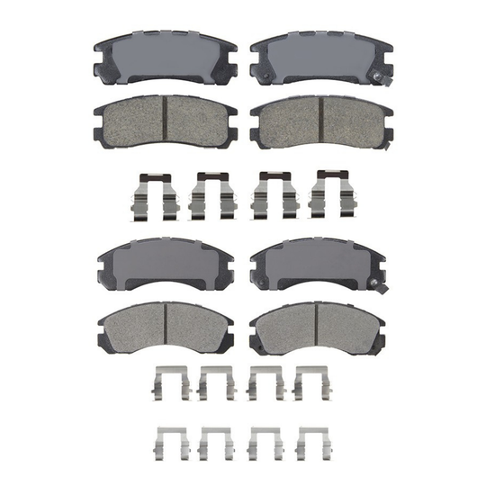 KPP13890 Bremex Premium Ceramic Front and Rear Brake Pad Kit Bremex Canada
