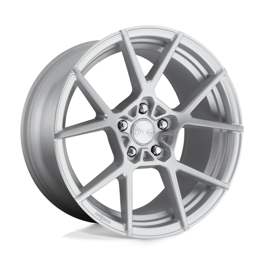 R1381885F8+45 - Rotiform R138 Kps 18X8.5 5X112  45mm Gloss Silver Brushed - Rotiform Wheels Canada