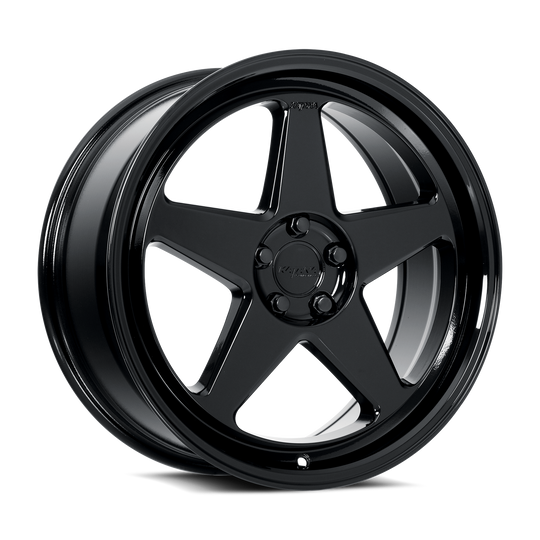 KR03-188058GB - Katana Racing KR03 18X8 5X108 ET 40mm Gloss Black - Katana Racing Wheels Canada
