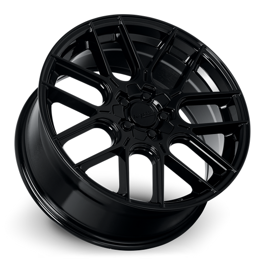 KR04-208505GB - Katana Racing KR04 20X8.5 5X108 / 5X114.3 ET 40mm Gloss Black - Katana Racing Wheels Canada