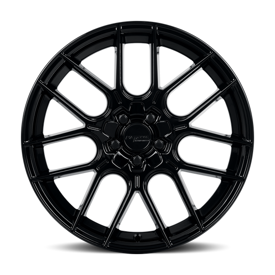 KR04-208508GB - Katana Racing KR04 20X8.5 5X114.3 / 5X108 ET 40mm Glossy Black - Katana Racing Wheels Canada