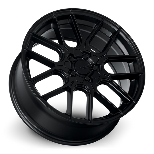 KR04-208505MB - Katana Racing KR04 20X8.5 5X108 / 5X114.3 ET 40mm Matte Black - Katana Racing Wheels Canada