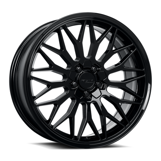 KR05-177505GB - Katana Racing KR05 17X7.5 5X100 / 5X114.3 ET 40mm Gloss Black - Katana Racing Wheels Canada