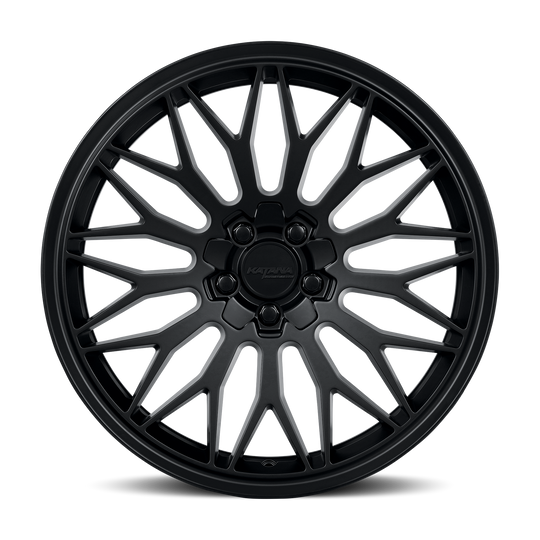 KR05-188009MB - Katana Racing KR05 18X8 5X110 / 5X114.3 ET 40mm Matte Black - Katana Racing Wheels Canada