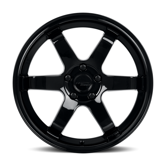 KR08-177558GB - Katana Racing KR08 17X7.5 5X108 ET 40mm Gloss Black - Katana Racing Wheels Canada