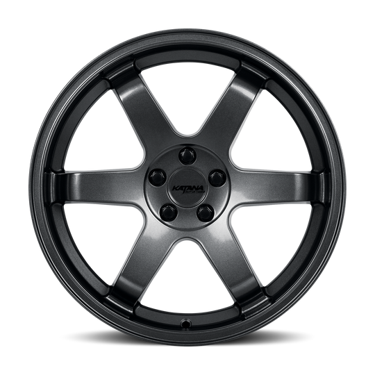 KR08-188054GM - Katana Racing KR08 18X8 5X114.3 ET 40mm Gloss Gunmetal - Katana Racing Wheels Canada