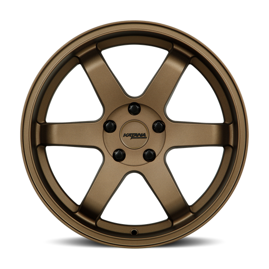 KR08-177550MR - Katana Racing KR08 17X7.5 5X100 ET 40mm Matte Bronze - Katana Racing Wheels Canada