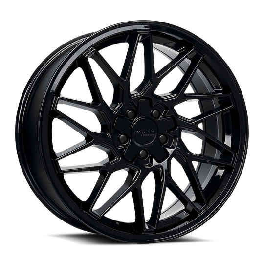 KR09-188014MB - Katana Racing KR09 18X8 5X120 / 5X114.3 ET 40mm Gloss Black - Katana Racing Wheels Canada
