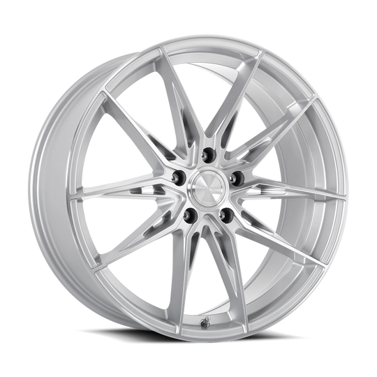 KR10-208552GSF - Katana Racing KR10 20X8.5 5X112 ET 40mm Gloss Silver Machined Face - Katana Racing Wheels Canada