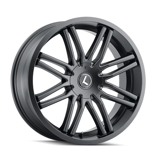 KR141-8811B40 - Kraze Cray 18X8 5X110 / 5X115 ET 40mm Satin Black - Kraze Wheels Canada