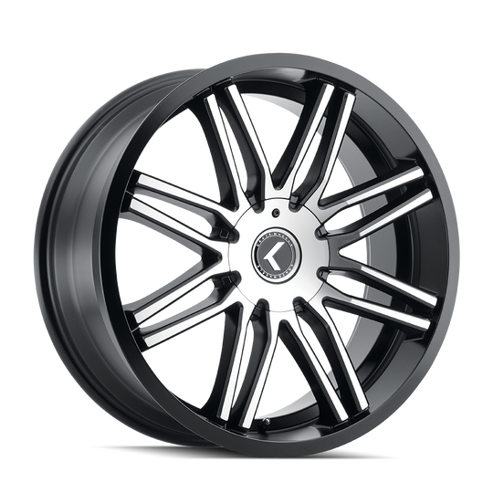 KR141-8803BM40 - Kraze Cray 18X8 5X100 / 5X114.3 ET 40mm Gloss Black Machined - Kraze Wheels Canada