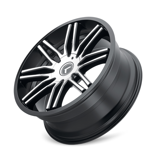 KR141-8814BM40 - Kraze Cray 18X8 5X108 / 5X114.3 ET 40mm Gloss Black Machined - Kraze Wheels Canada