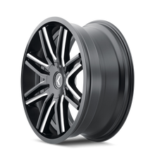 Charger l'image dans la galerie, KR141-2804M35 - Kraze Cray 20X8.5 5X114.3 / 5X120 ET 35mm Gloss Black Milled - Kraze Wheels Canada