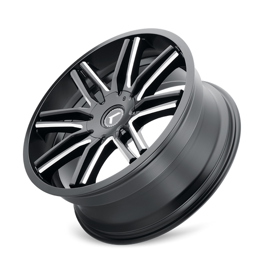 KR141-2804M35 - Kraze Cray 20X8.5 5X114.3 / 5X120 ET 35mm Gloss Black Milled - Kraze Wheels Canada