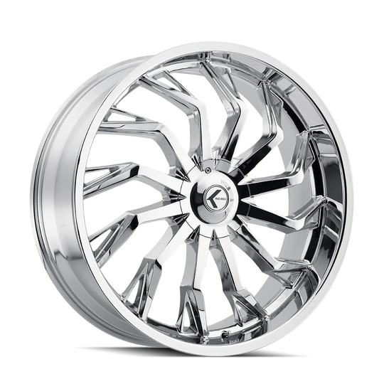 KR142-26118C18 - Kraze Scrilla 26X10 5X115 / 5X120 ET 18mm Chrome - Kraze Wheels Canada