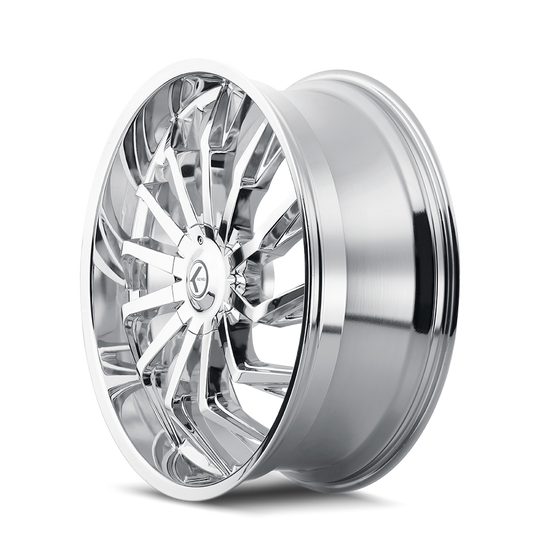KR142-24952C18 - Kraze Scrilla 24X9.5 5X127 / 5X139.7 ET 18mm Chrome - Kraze Wheels Canada