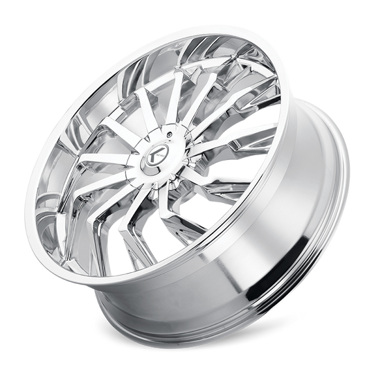 KR142-22918C18 - Kraze Scrilla 22X9.5 5X115 / 5X120 ET 18mm Chrome - Kraze Wheels Canada