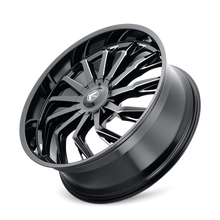 Charger l'image dans la galerie, KR142-26118M18 - Kraze Scrilla 26X10 5X115 / 5X120 ET 18mm Gloss Black Milled - Kraze Wheels Canada