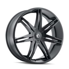 Load image into Gallery viewer, KR143-24952B18 - Kraze Epic 24X9.5 5X127 / 5X139.7 ET 18mm Satin Black - Kraze Wheels Canada