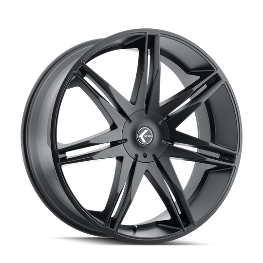KR143-24952B18 - Kraze Epic 24X9.5 5X127 / 5X139.7 ET 18mm Satin Black - Kraze Wheels Canada