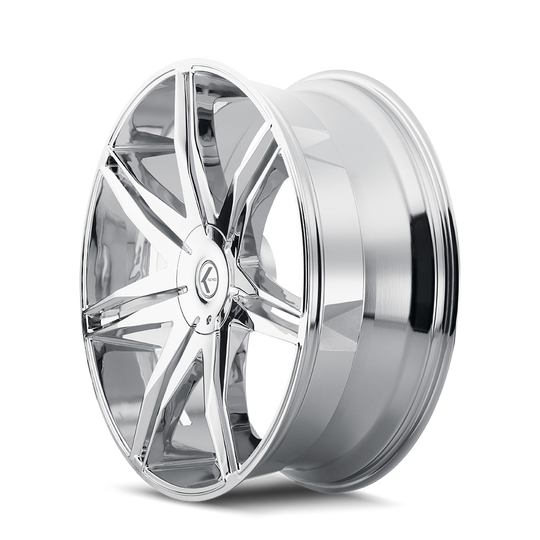 KR143-22918C18 - Kraze Epic 22X9.5 5X115 / 5X120 ET 18mm Chrome - Kraze Wheels Canada
