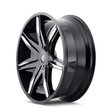 Load image into Gallery viewer, KR143-22983M18 - Kraze Epic 22X9.5 6X139.7 /  ET 18mm Gloss Black Milled - Kraze Wheels Canada