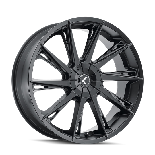 KR144-24937B30 - Kraze Swagg 24X9.5 6X135 / 6X139.7 ET 30mm Satin Black - Kraze Wheels Canada