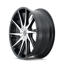 Load image into Gallery viewer, KR144-26118BM18 - Kraze Swagg 26X10 5X115 / 5X120 ET 18mm Gloss Black Machined - Kraze Wheels Canada