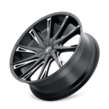 Load image into Gallery viewer, KR144-26137M30 - Kraze Swagg 26X10 6X135 / 6X139.7 ET 30mm Gloss Black Milled - Kraze Wheels Canada
