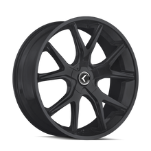 Load image into Gallery viewer, KR146-24937B30 - Kraze Spltz 24X9.5 6X135 / 6X139.7 ET 30mm Satin Black - Kraze Wheels Canada