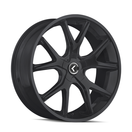 KR146-24937B30 - Kraze Spltz 24X9.5 6X135 / 6X139.7 ET 30mm Satin Black - Kraze Wheels Canada