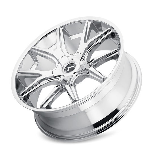 KR146-24937C30 - Kraze Spltz 24X9.5 6X135 / 6X139.7 ET 30mm Chrome - Kraze Wheels Canada