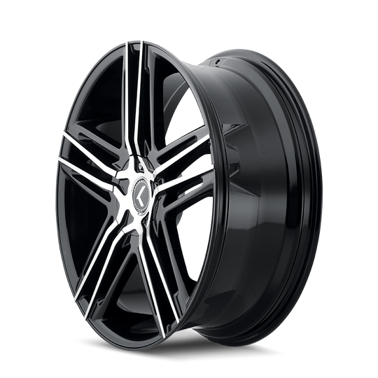 KR157-8804BM40 - Kraze Hella 18X8 5X114.3 / 5X120 ET 40mm Gloss Black Machined - Kraze Wheels Canada