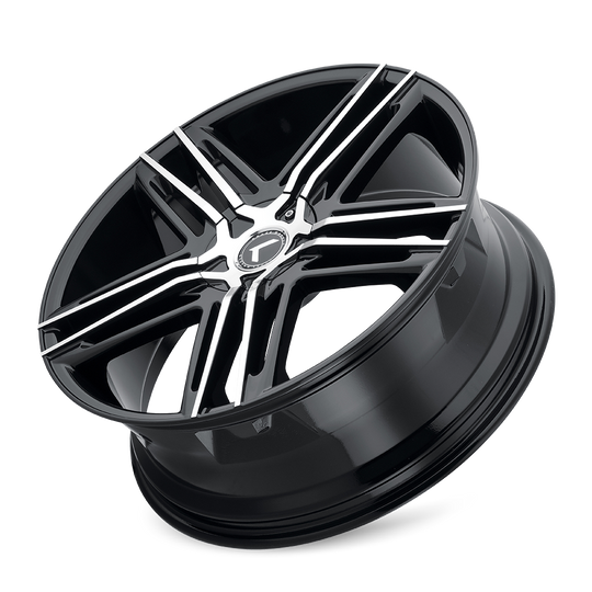 KR157-8814BM40 - Kraze Hella 18X8 5X108 / 5X114.3 ET 40mm Gloss Black Machined - Kraze Wheels Canada