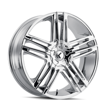Charger l'image dans la galerie, KR157-2811C40 - Kraze Hella 20X8.5 5X110 / 5X115 ET 40mm Chrome - Kraze Wheels Canada