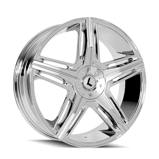 KR158-2814C40 - Kraze Hype 20X8.5 5X108 / 5X114.3 ET 40mm Chrome - Kraze Wheels Canada