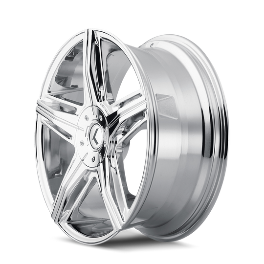KR158-2807C40 - Kraze Hype 20X8.5 5X112 / 5X114.3 ET 40mm Chrome - Kraze Wheels Canada