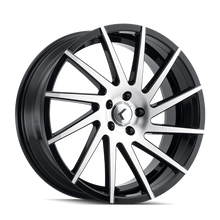 Charger l'image dans la galerie, KR181-22812BM40 - Kraze Spinner 22X8.5 5X120 /  ET 40mm Gloss Black Machined - Kraze Wheels Canada