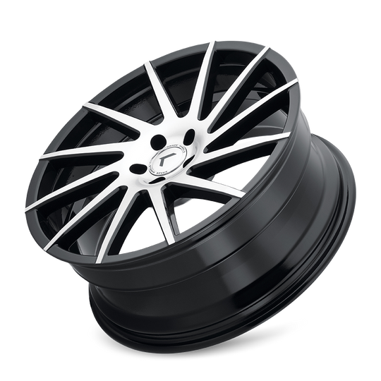 KR181-22845BM40 - Kraze Spinner 22X8.5 5X112 /  ET 40mm Gloss Black Machined - Kraze Wheels Canada
