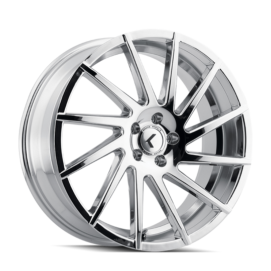 KR181-22812C40 - Kraze Spinner 22X8.5 5X120 /  ET 40mm Chrome - Kraze Wheels Canada