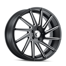 Load image into Gallery viewer, KR181-2865M40 - Kraze Spinner 20X8.5 5X114.3 /  ET 40mm Gloss Black Milled - Kraze Wheels Canada