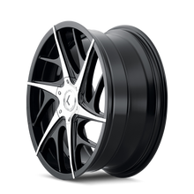 Charger l'image dans la galerie, KR182-8807BM40 - Kraze Rogue 18X8 5X112 / 5X114.3 ET 40mm Gloss Black Machined - Kraze Wheels Canada