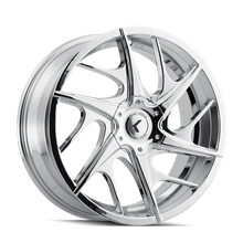 Load image into Gallery viewer, KR182-22811C40 - Kraze Rogue 22X8.5 5X110 / 5X115 ET 40mm Chrome - Kraze Wheels Canada