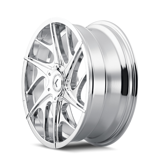 KR182-22811C40 - Kraze Rogue 22X8.5 5X110 / 5X115 ET 40mm Chrome - Kraze Wheels Canada