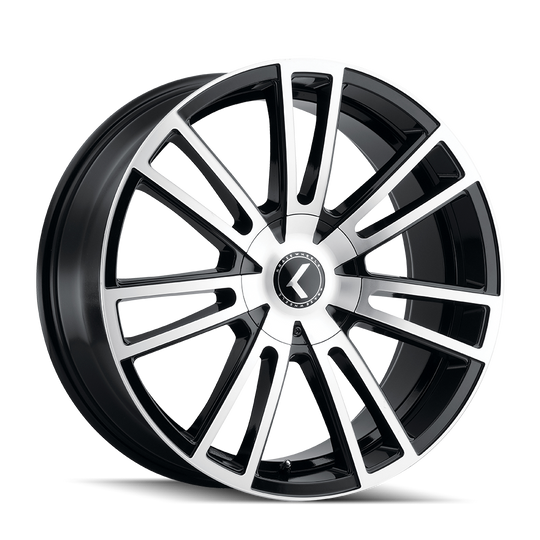 KR183-2809BM38 - Kraze Spectra 20X8.5 5X112 / 5X120 ET 38mm Gloss Black Machined - Kraze Wheels Canada