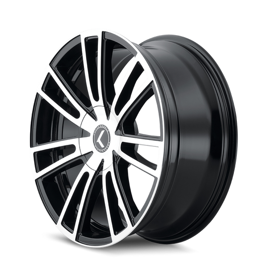 KR183-2860BM38 - Kraze Spectra 20X8.5 5X110 / 5X127 ET 38mm Gloss Black Machined - Kraze Wheels Canada