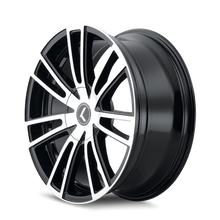 Charger l'image dans la galerie, KR183-22814BM38 - Kraze Spectra 22X8.5 5X108 / 5X114.3 ET 38mm Gloss Black Machined - Kraze Wheels Canada
