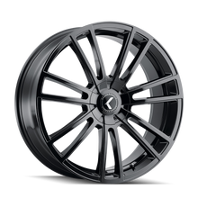 Charger l'image dans la galerie, KR183-22860GB38 - Kraze Spectra 22X8.5 5X110 / 5X127 ET 38mm Gloss Black - Kraze Wheels Canada